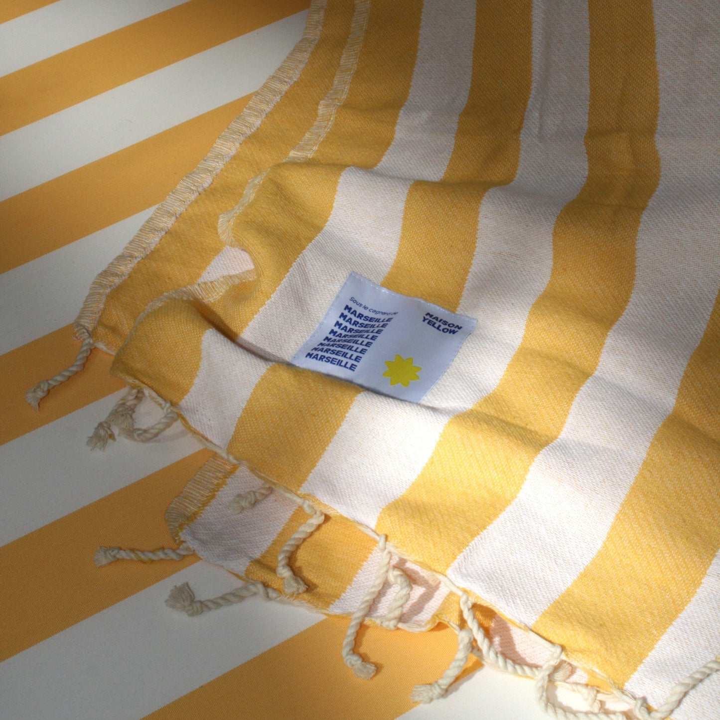 Fouta de plage Maison Yellow