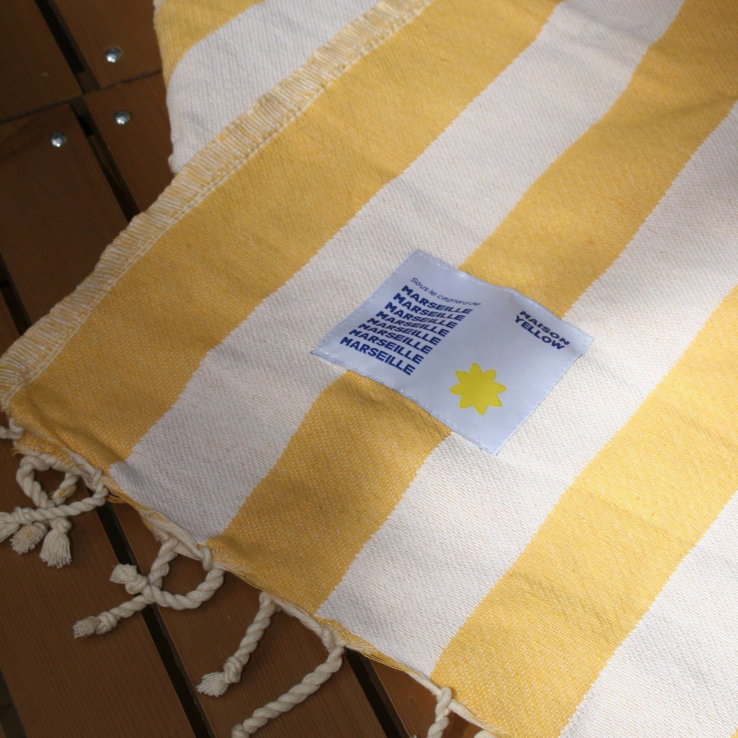 Fouta de plage Maison Yellow
