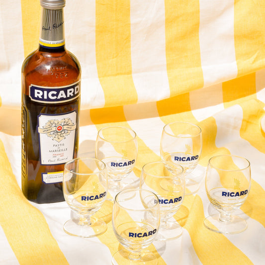 6 Verres Ballons 11cl & Bouteille Ricard Orignal