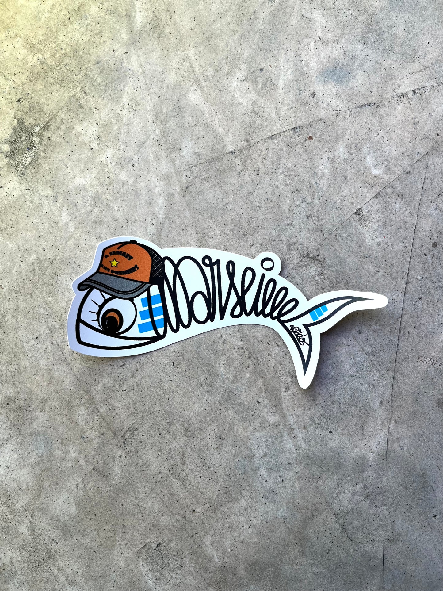 Stickers Marsiho Sardo casquettes