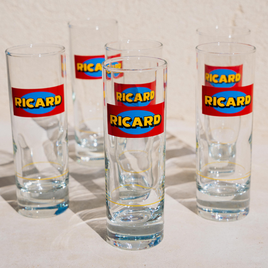 Verres Tubes Ricard - Réédition 1964