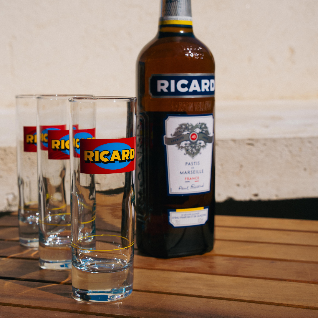 Verres Tubes Ricard - Réédition 1964