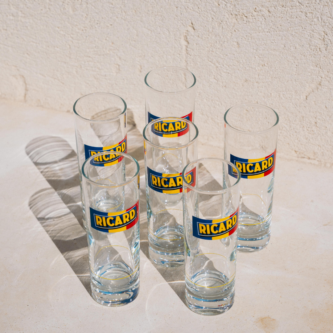 Verres Tubes Ricard - Réédition 1958