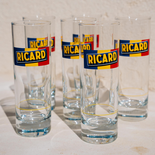Verres Tubes Ricard - Réédition 1958