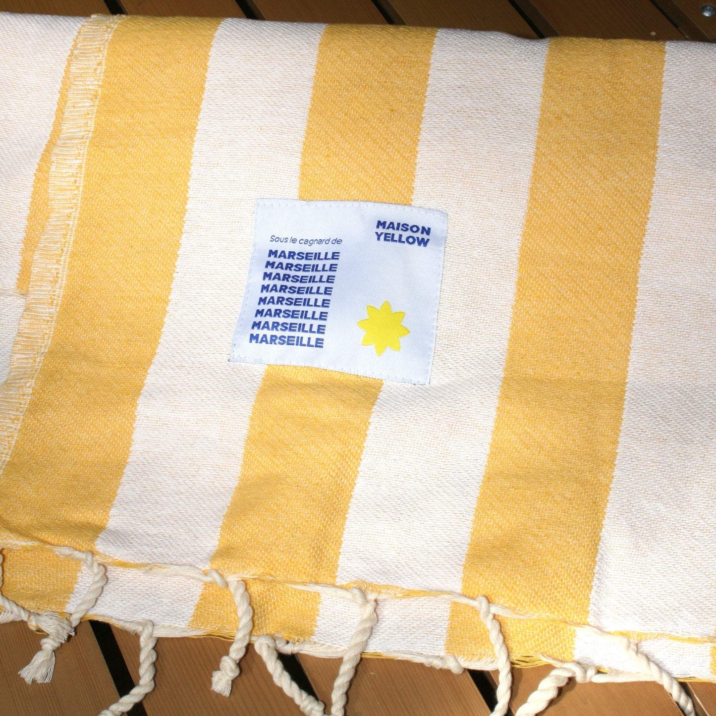 Fouta de plage Maison Yellow