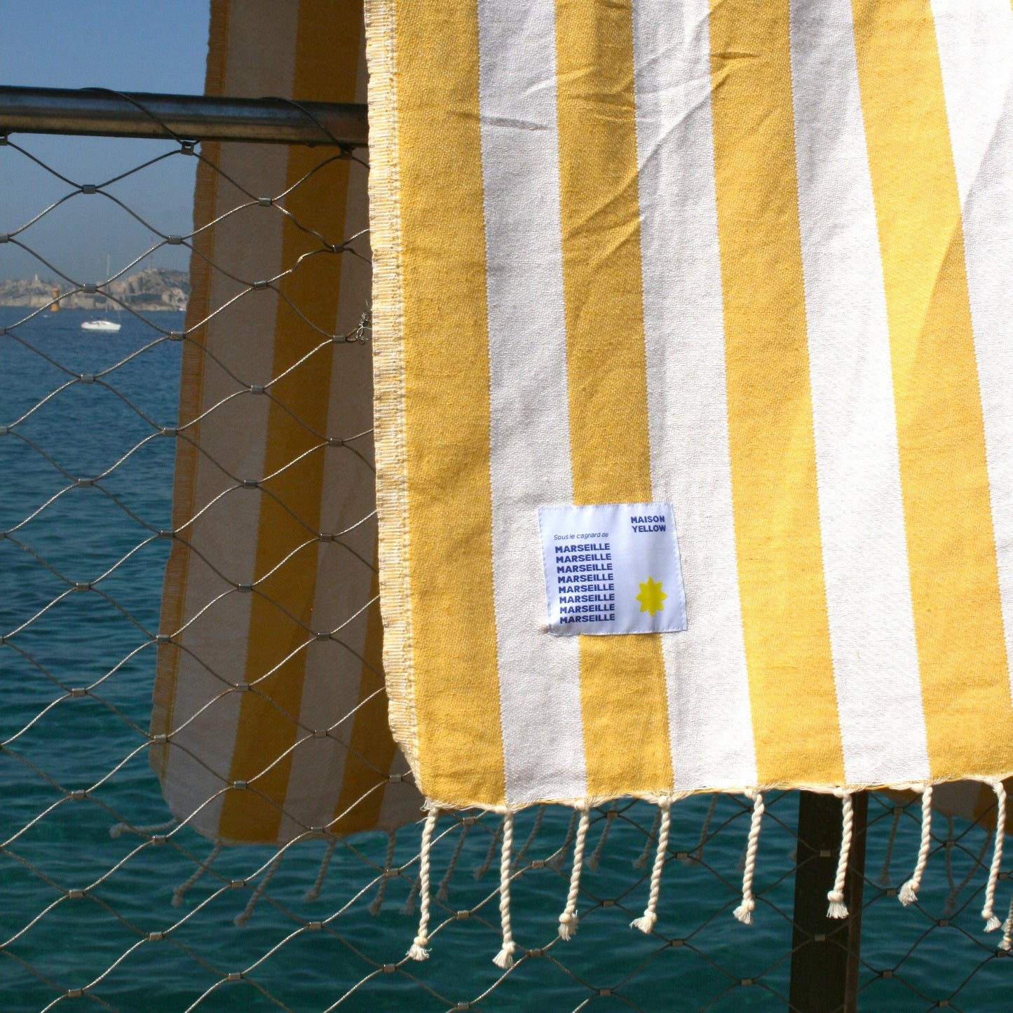 Fouta de plage Maison Yellow