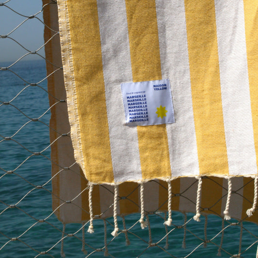 Fouta de plage Maison Yellow
