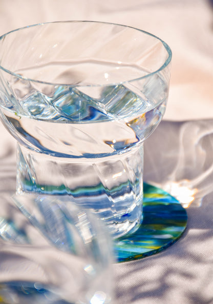 Grands verres transparents Margaux Keller