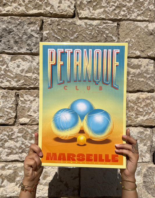 Affiche pastis et pétanque SUMPS